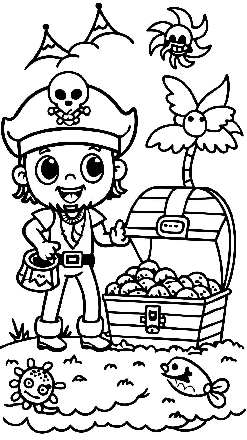 jake the pirate coloring pages